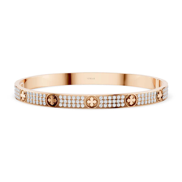 La Fleur 3-Rows Round Bangle