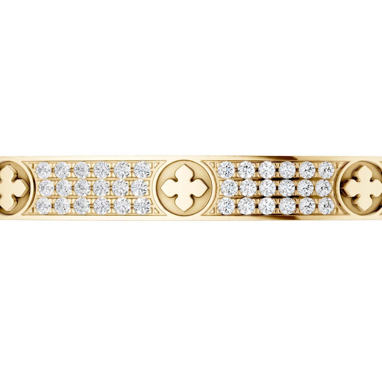 La Fleur 3-Rows Round Bangle