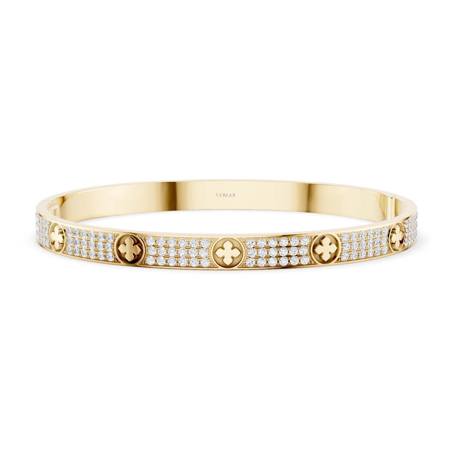 La Fleur 3-Rows Round Bangle