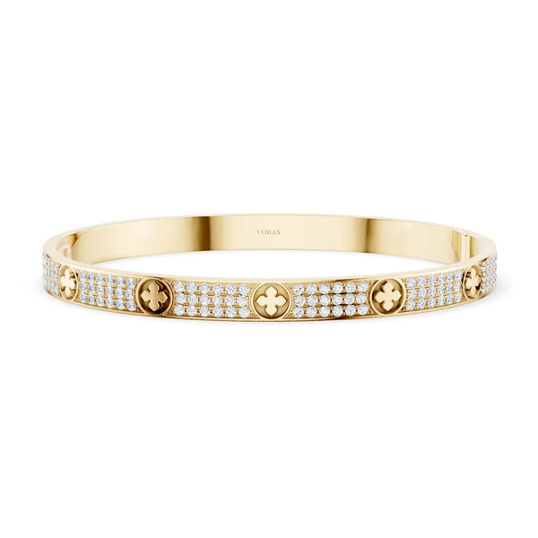 La Fleur 3-Rows Round Bangle