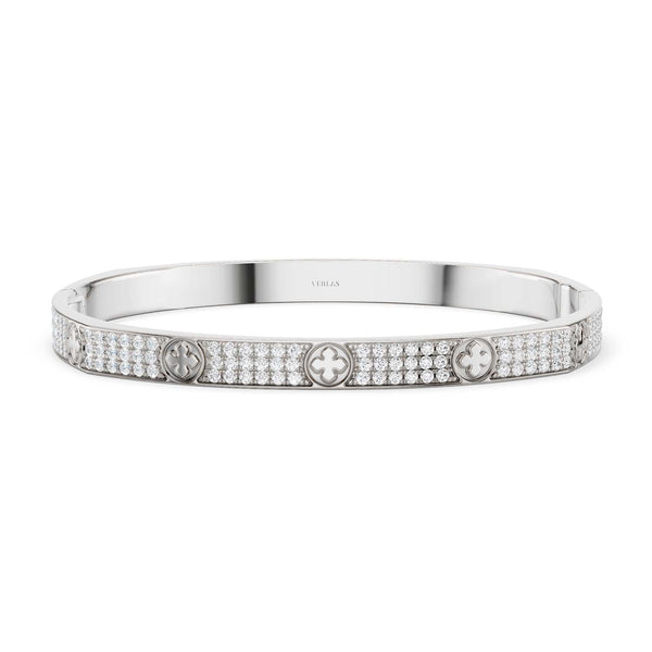 La Fleur 3-Rows Square Bangle