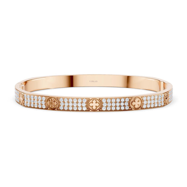 La Fleur 3-Rows Square Bangle