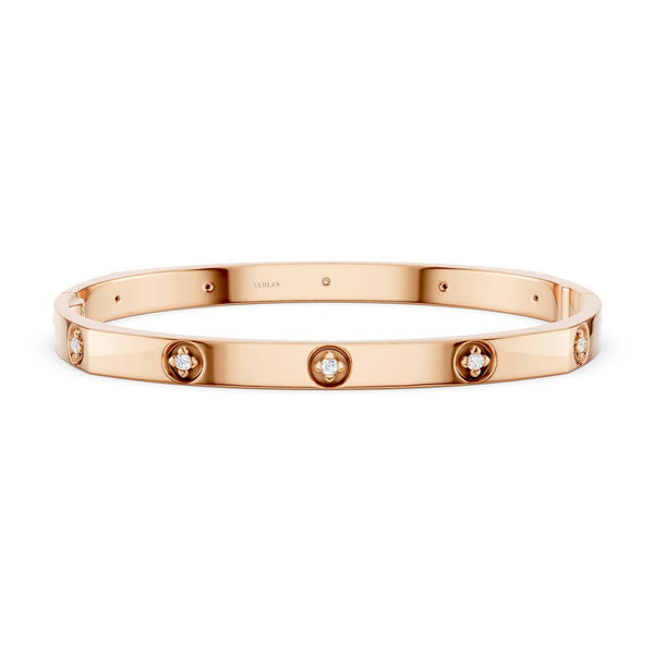 La Fleur 12-Stone 5mm Square Bangle