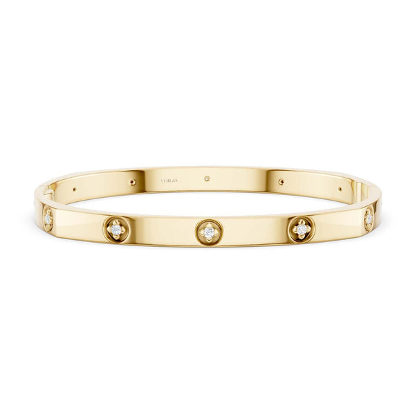 La Fleur 12-Stone 5mm Square Bangle