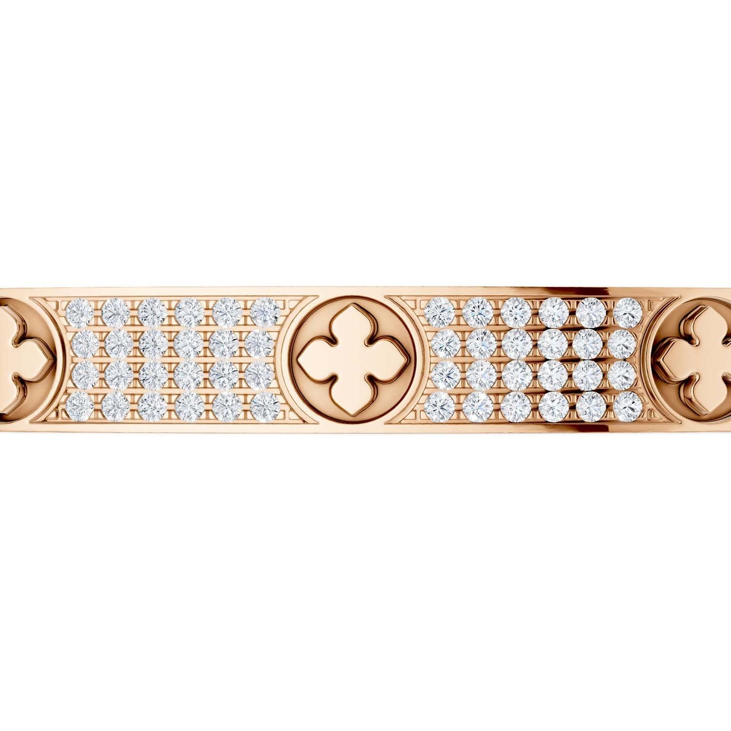 La Fleur 4-Rows Square Bangle