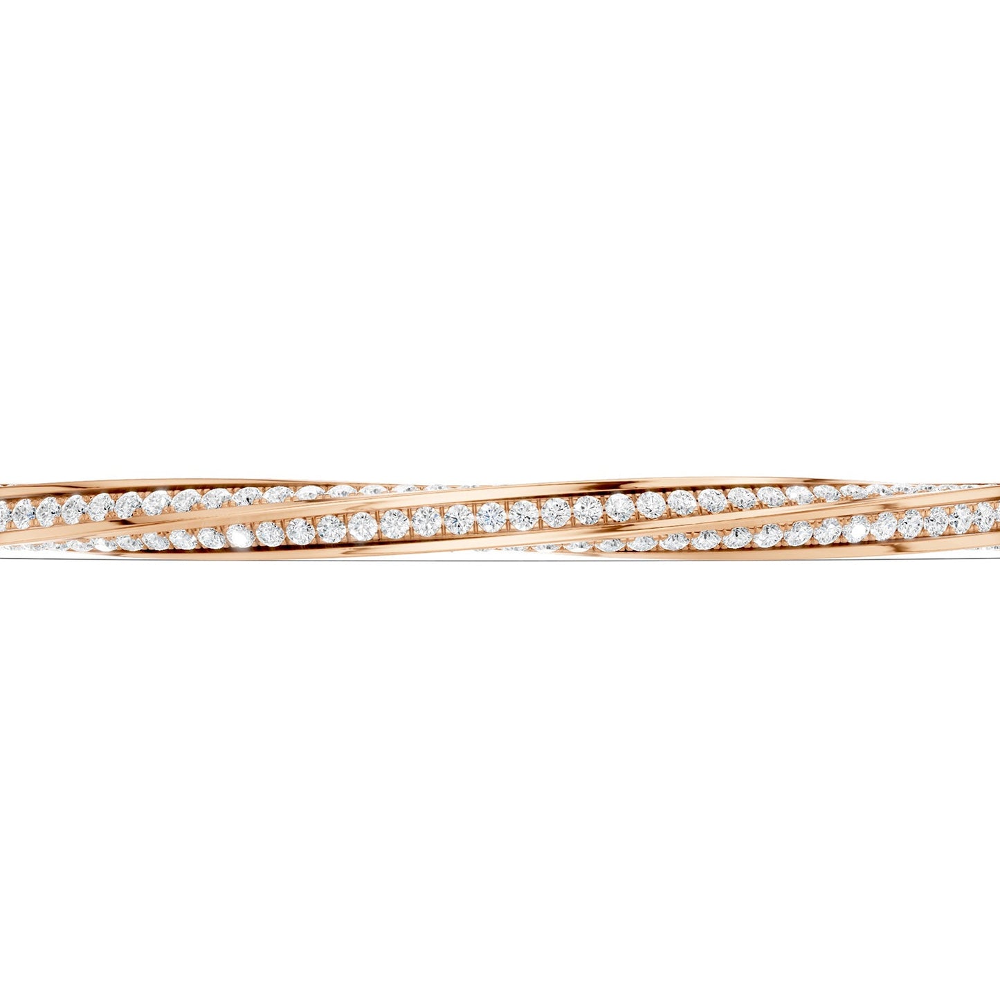 Statement Swirl Diamond Bangle