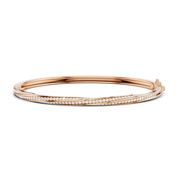 Statement Swirl Diamond Bangle