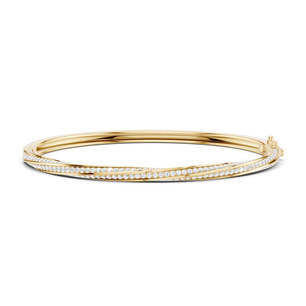 Statement Swirl Diamond Bangle
