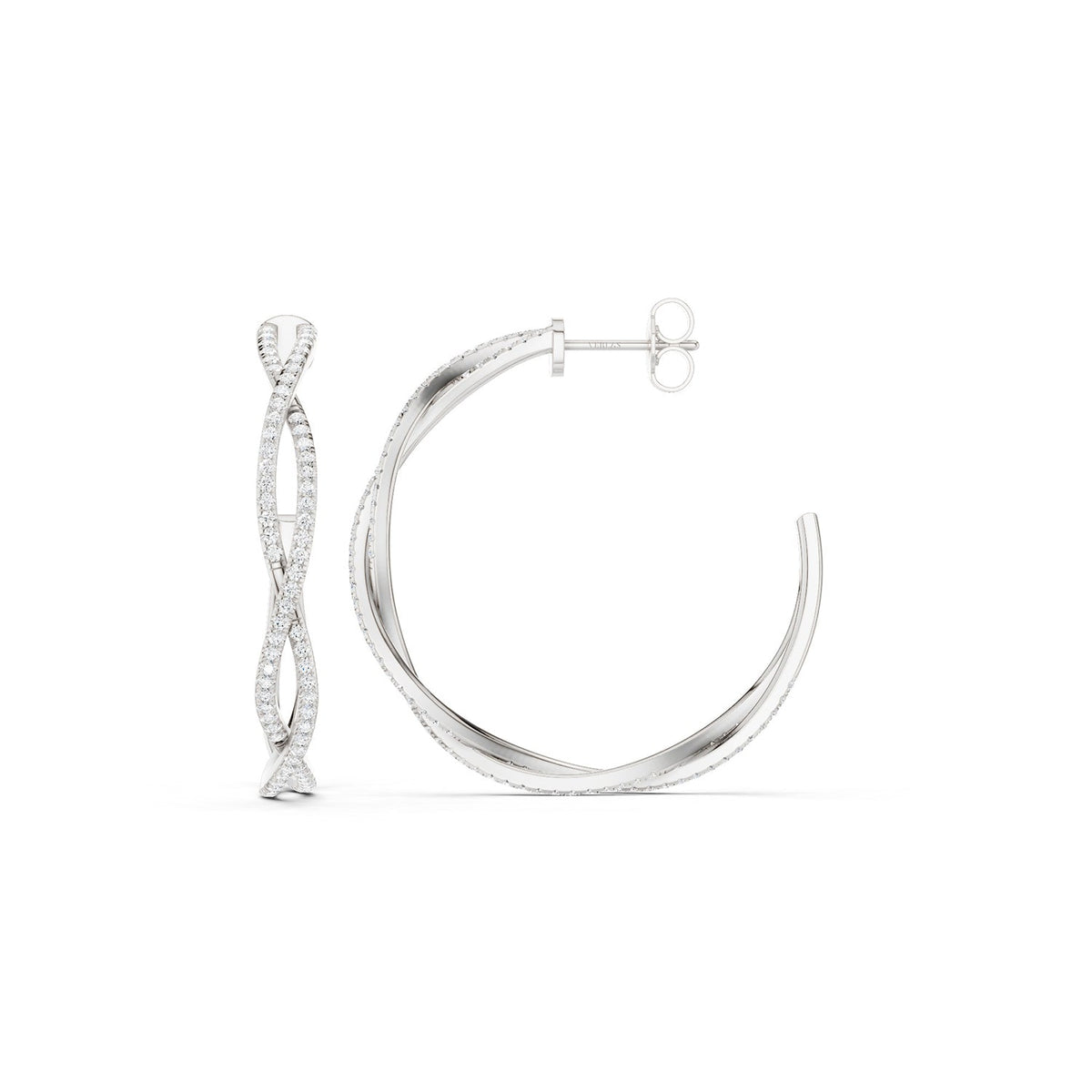 Chic Entwined Hoops
