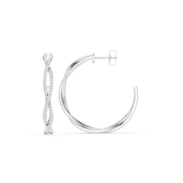 Chic Entwined Hoops