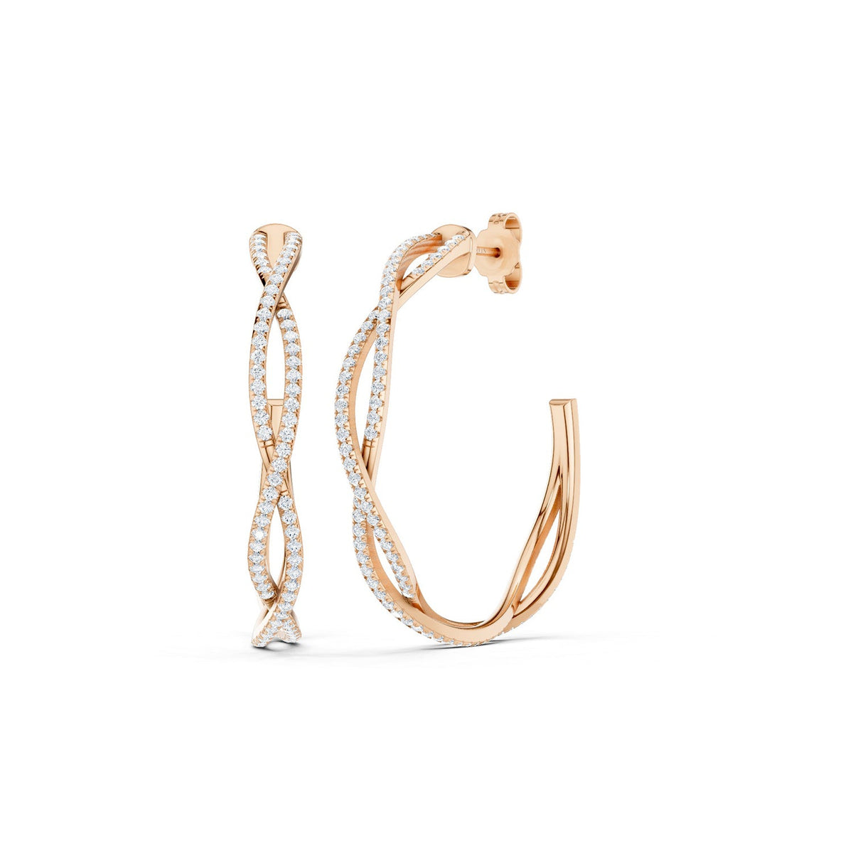 Chic Entwined Hoops