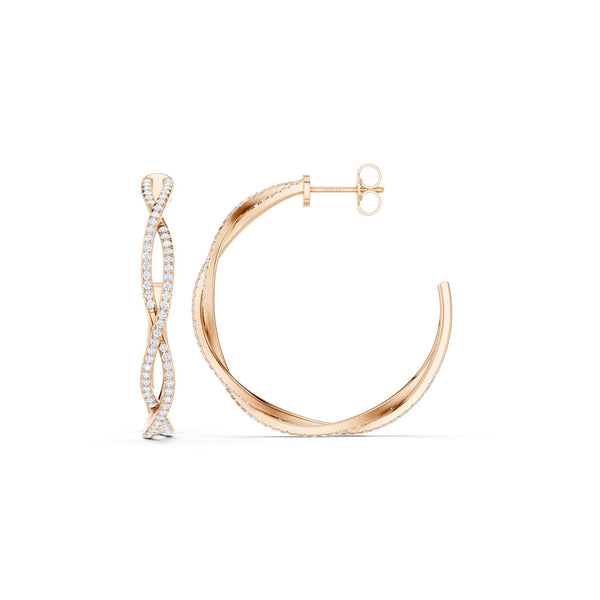 Chic Entwined Hoops