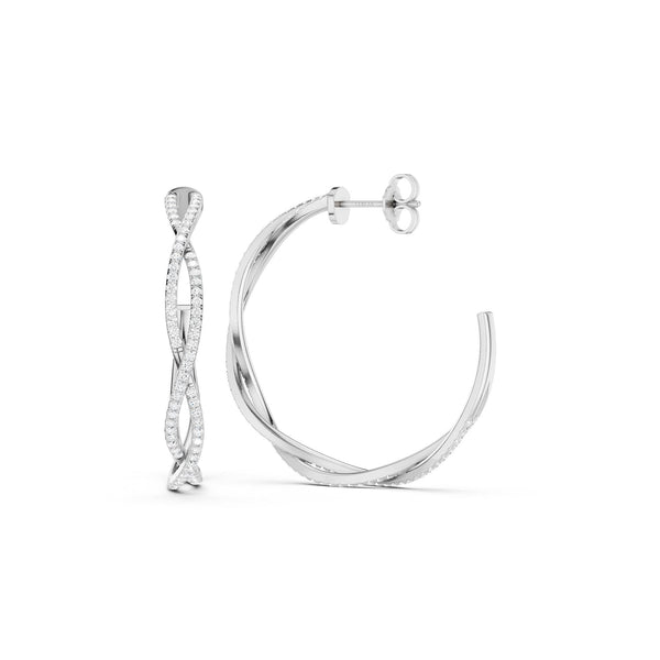 Chic Entwined Hoops