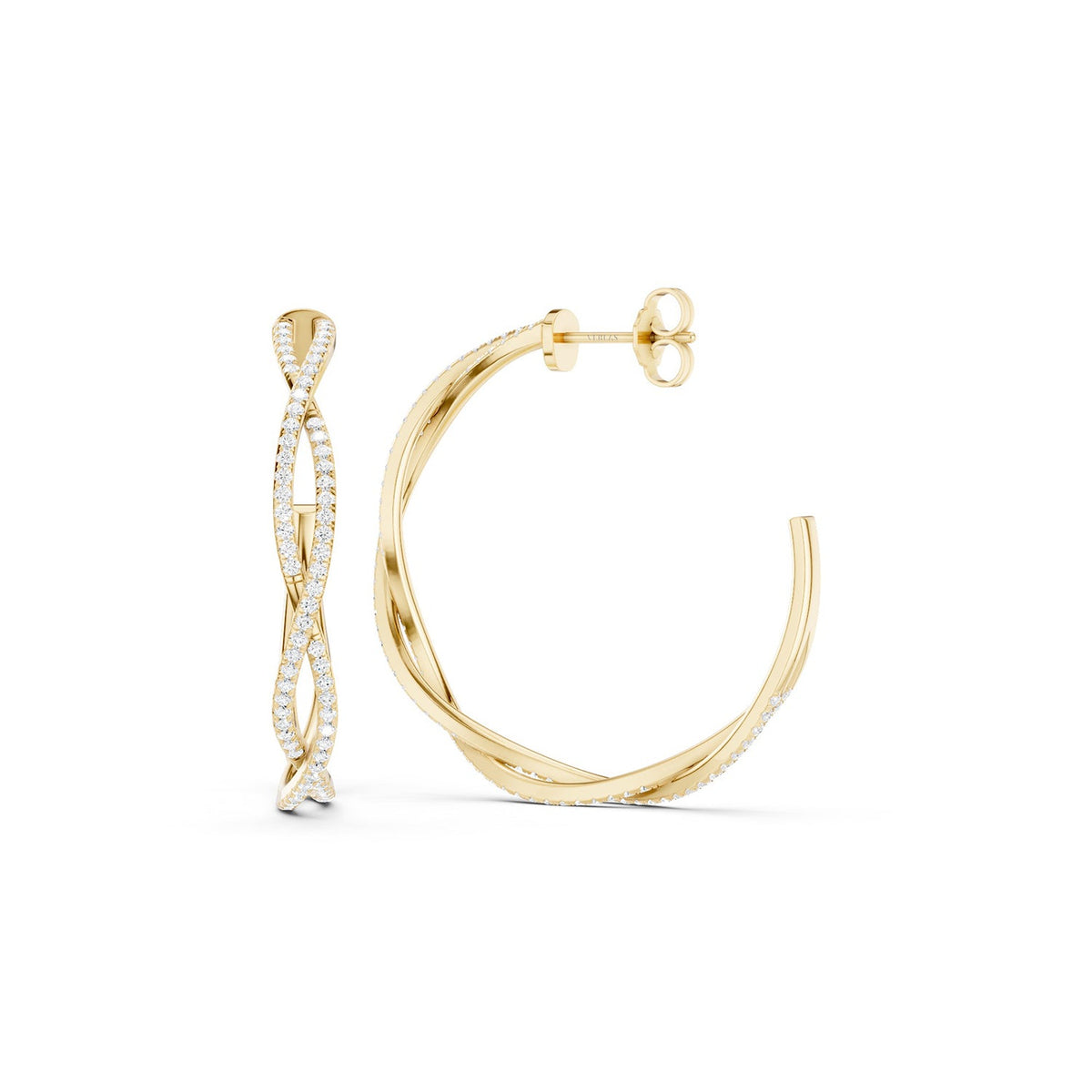 Chic Entwined Hoops