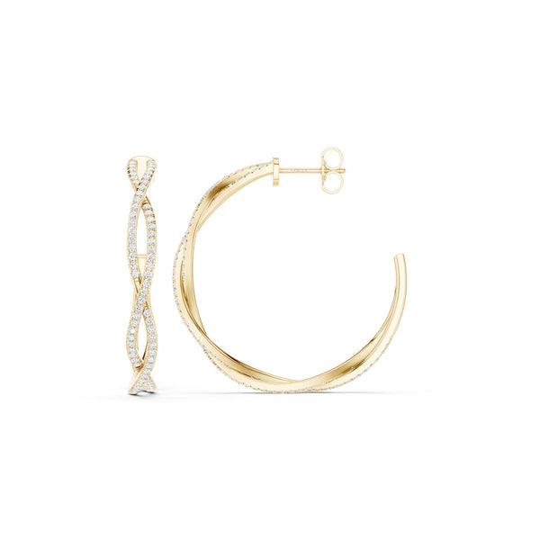 Chic Entwined Hoops