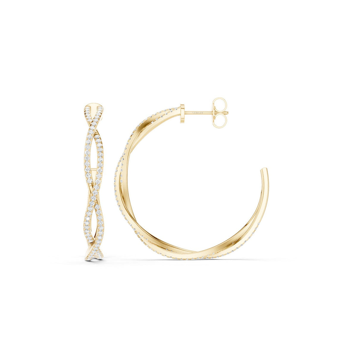 Chic Entwined Hoops