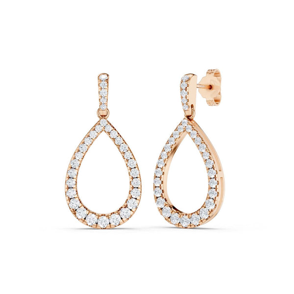 Pear Silhouette Danglers