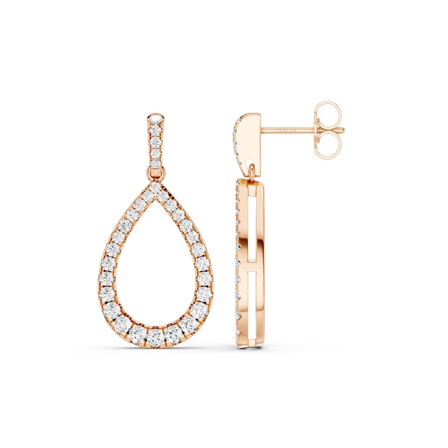Pear Silhouette Danglers