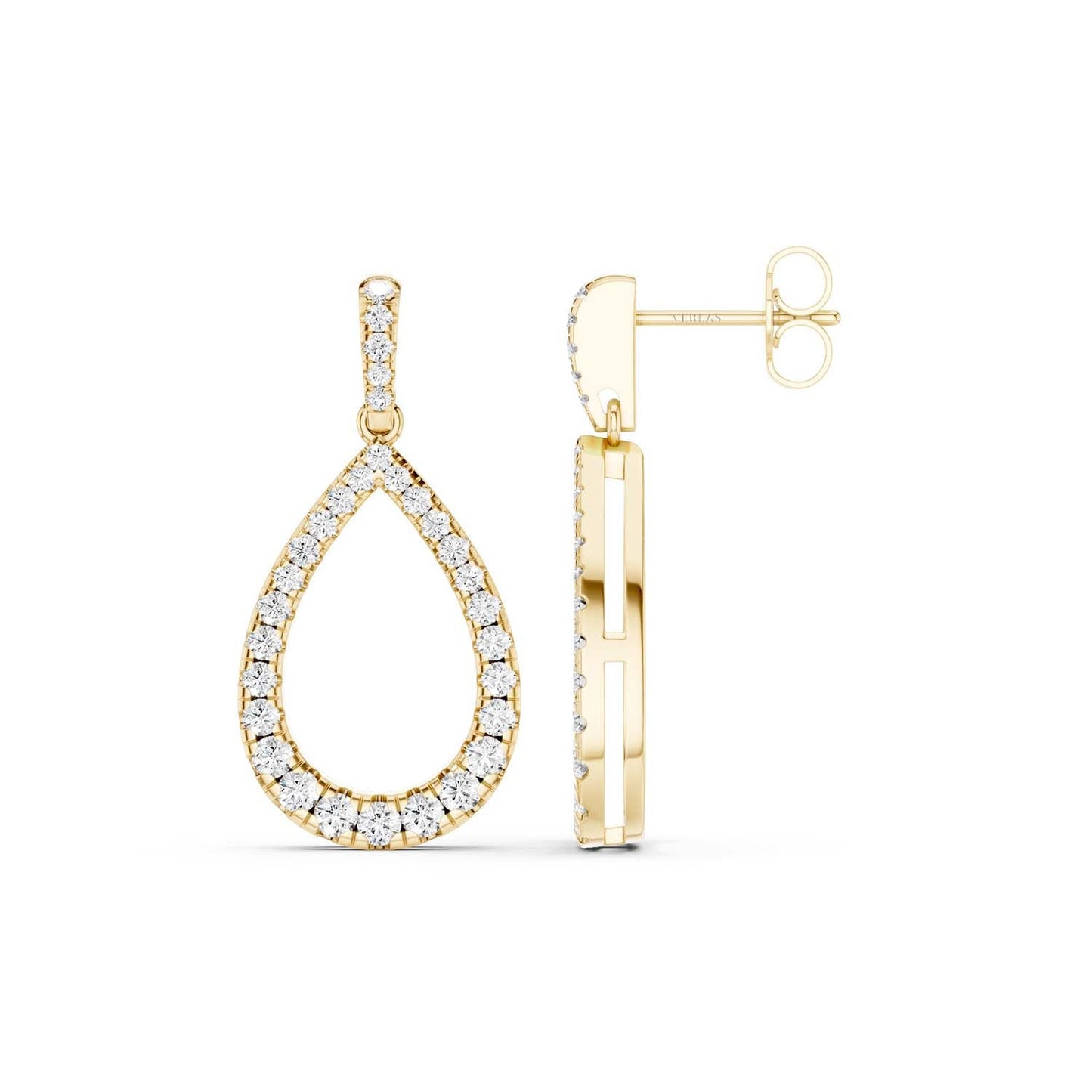 Pear Silhouette Danglers