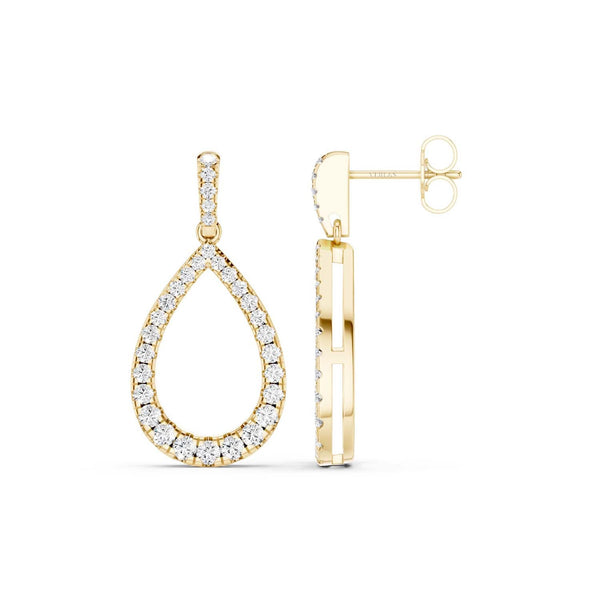 Pear Silhouette Danglers