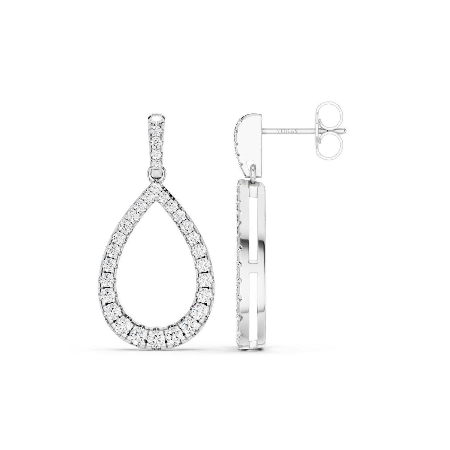 Pear Silhouette Danglers