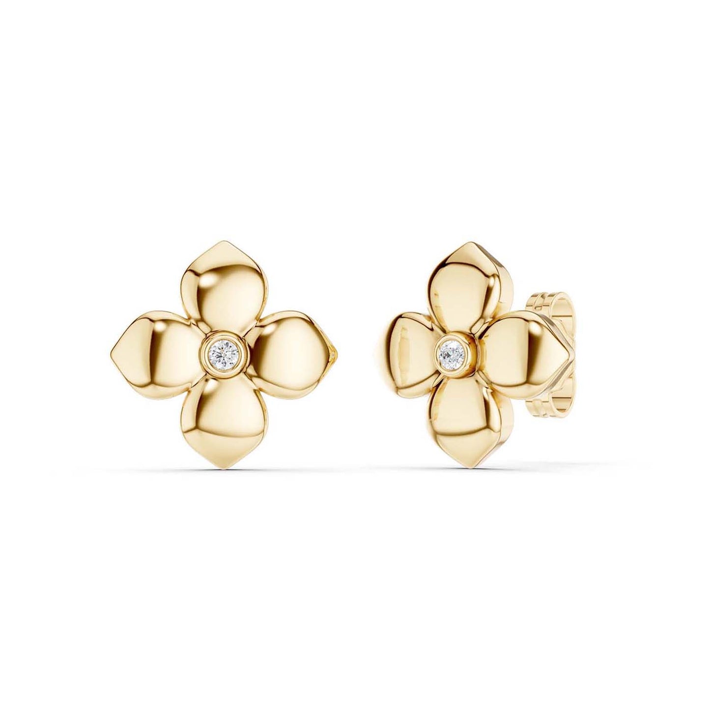 La Fleur Classic Diamond Studs