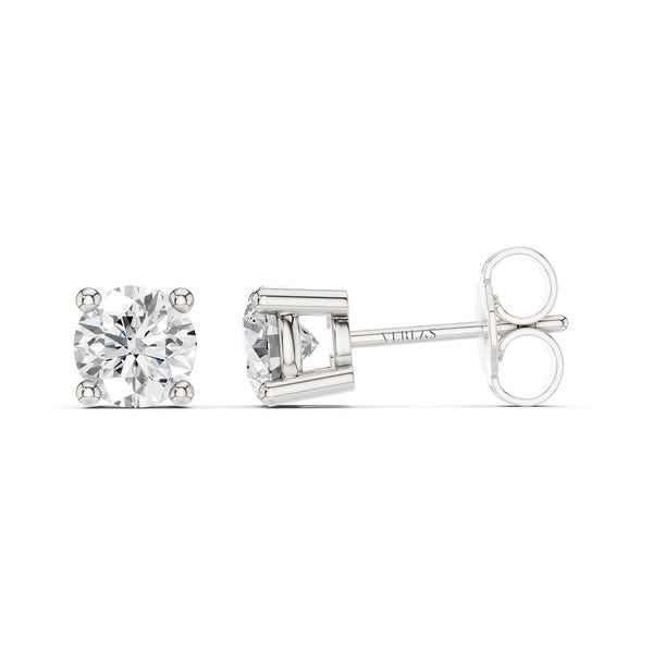 Round-Cut Solitaire Studs Large