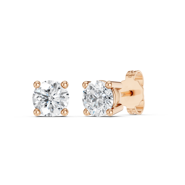 Round-Cut Solitaire Studs Large