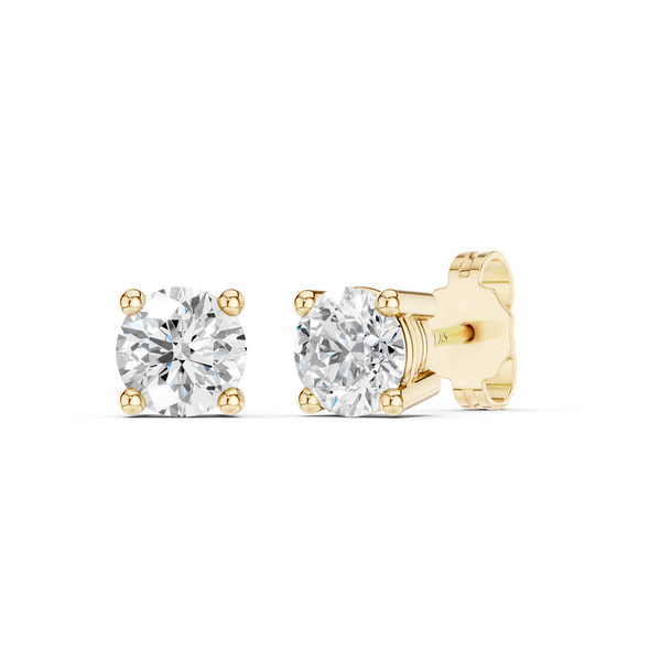 Round-Cut Solitaire Studs Large