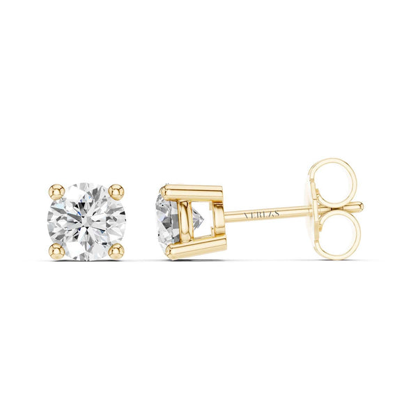 Round-Cut Solitaire Studs Large