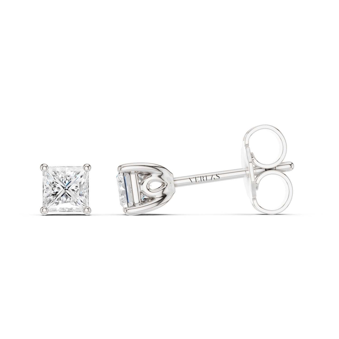 Princess-Cut Blossom Studs
