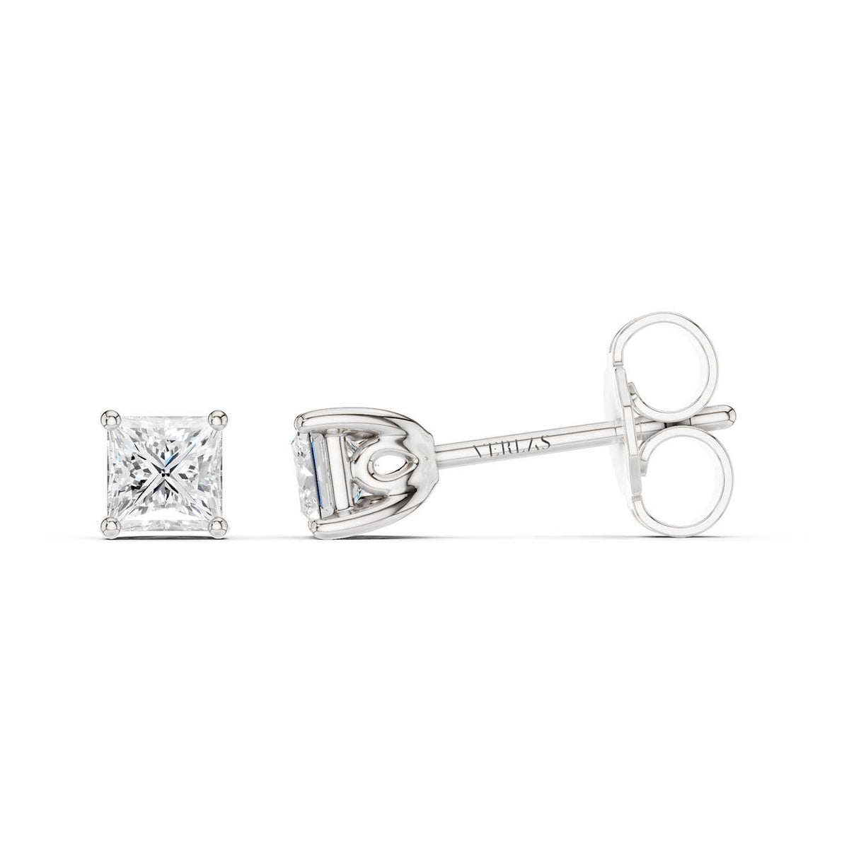Princess-Cut Blossom Studs