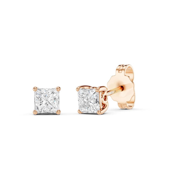 Princess-Cut Blossom Studs