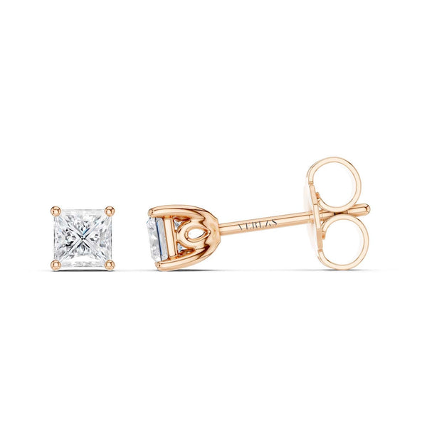 Princess-Cut Blossom Studs