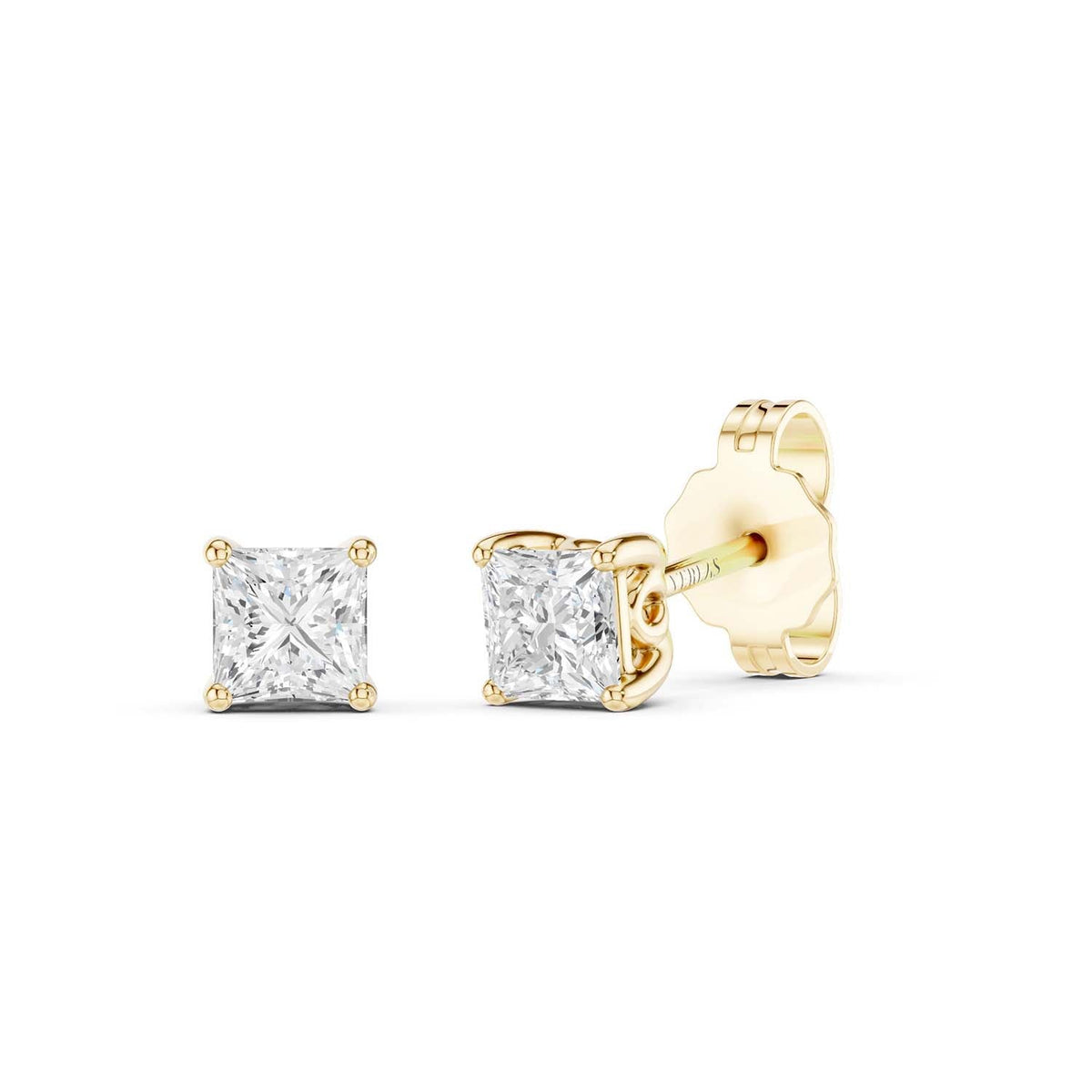 Princess-Cut Blossom Studs