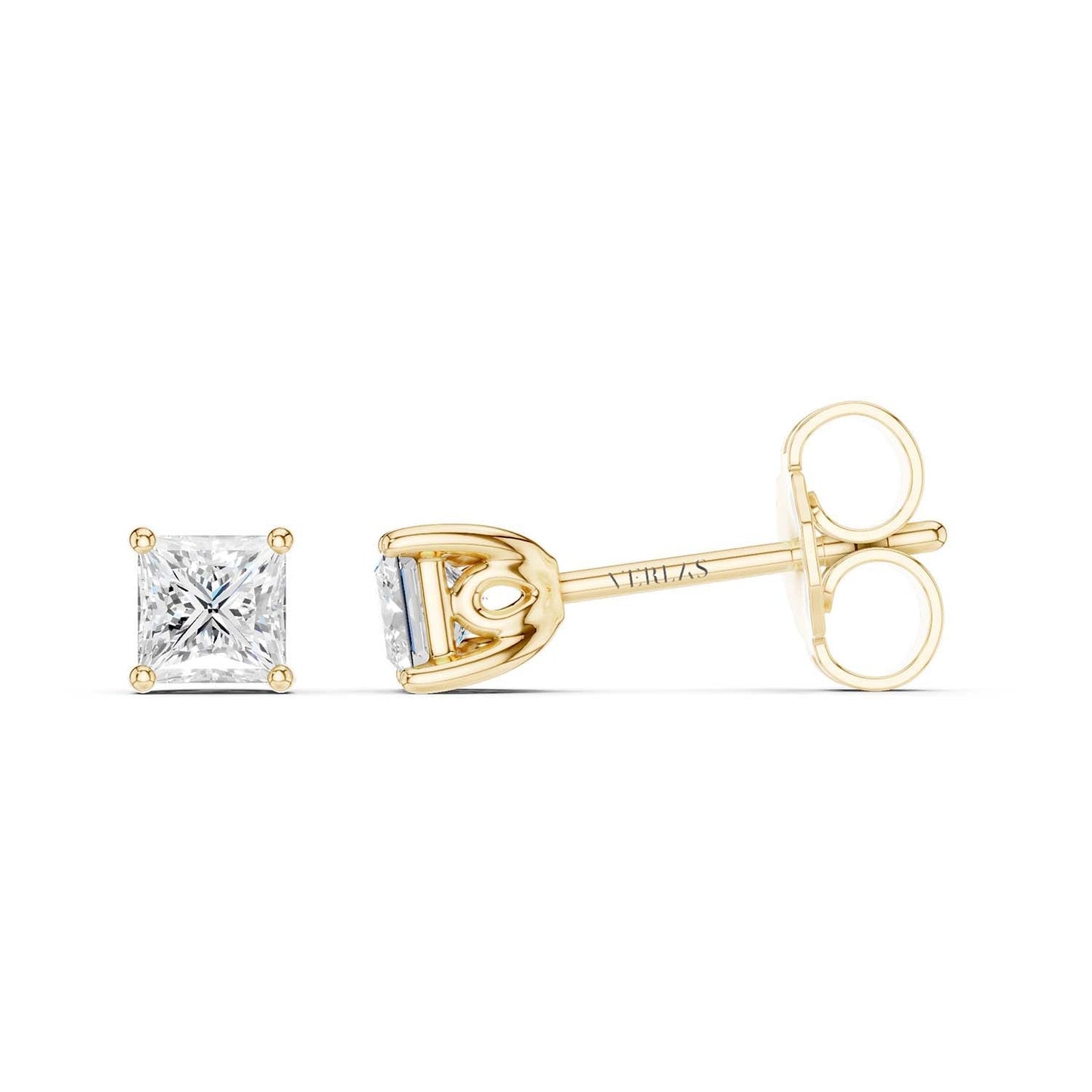 Princess-Cut Blossom Studs