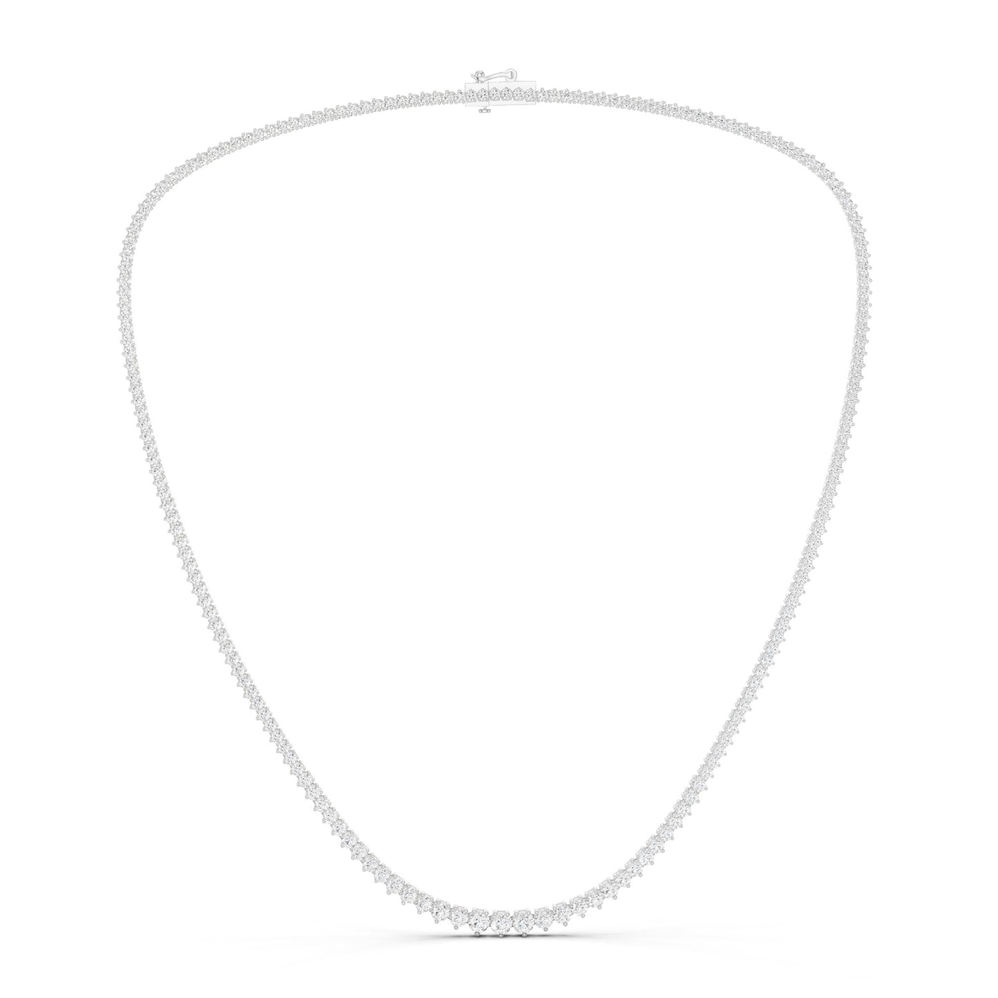 Graduated Luxe Tennis Necklace