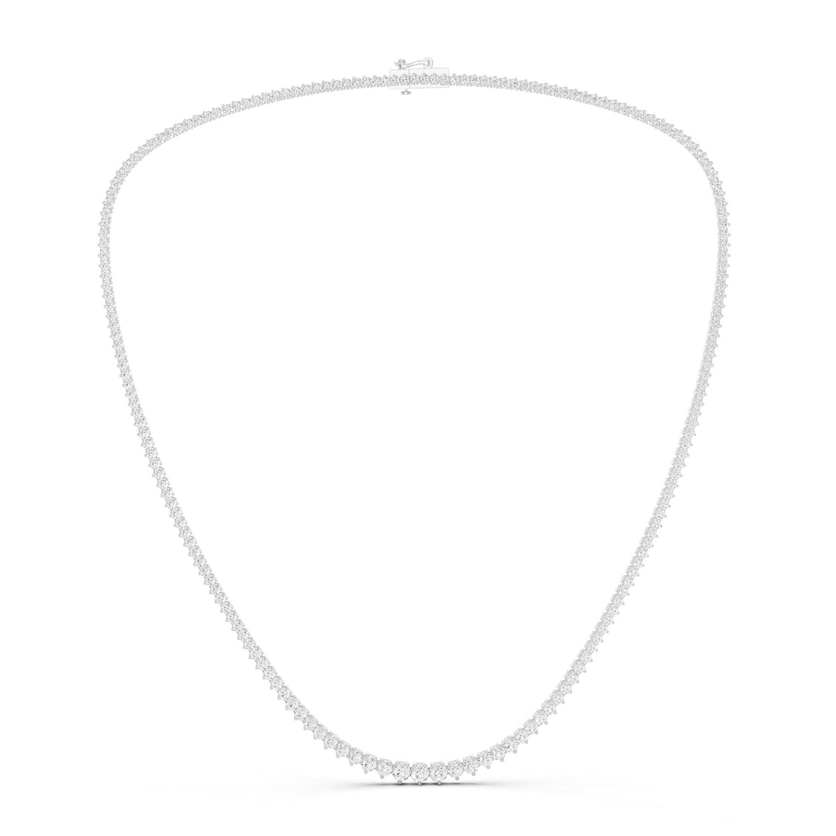 Graduated Luxe Tennis Necklace
