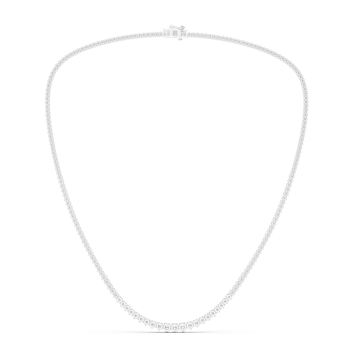 Graduated Luxe Tennis Necklace