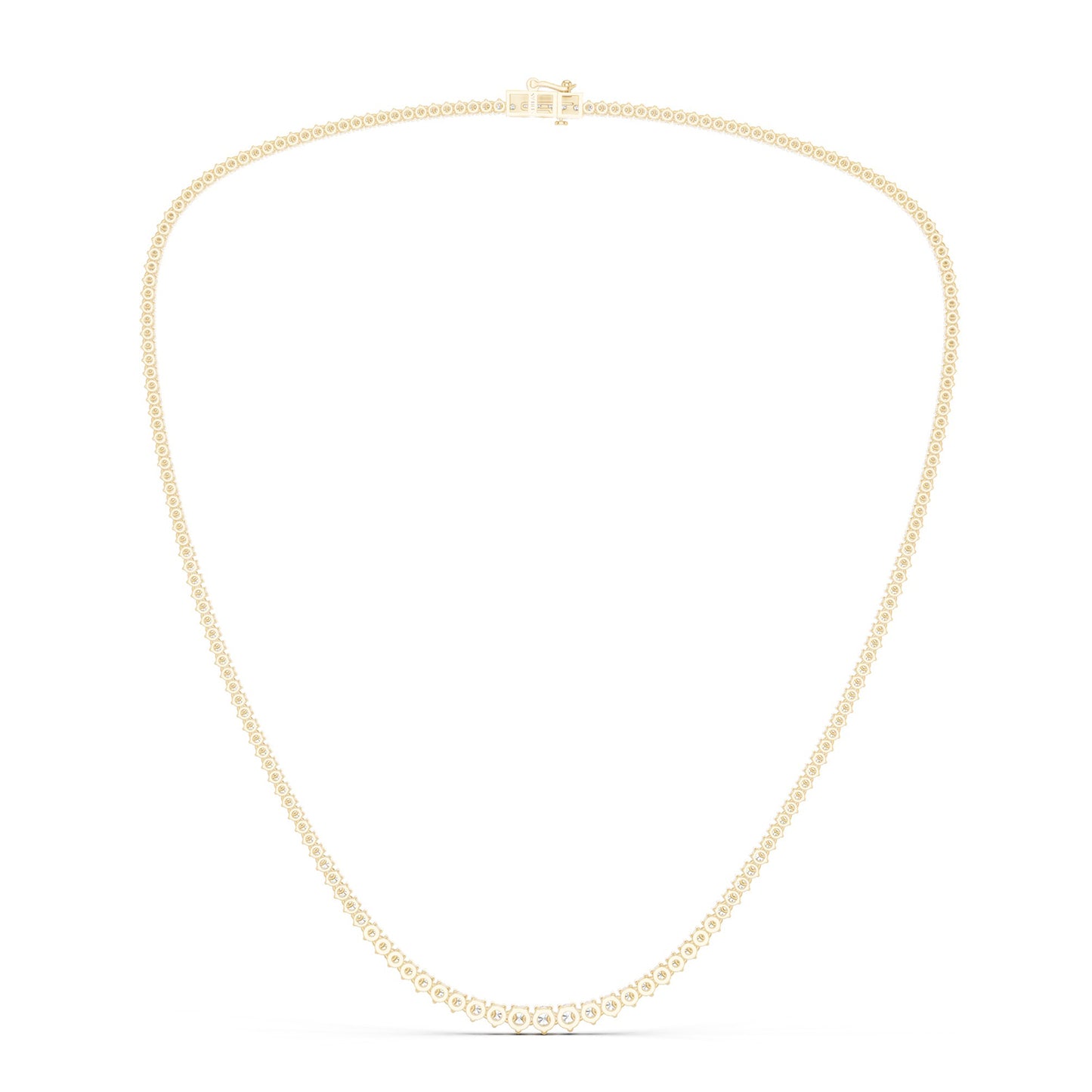 Graduated Luxe Tennis Necklace