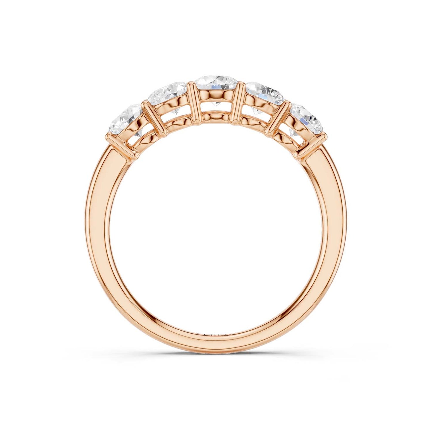 5-Stone Round Ring Small