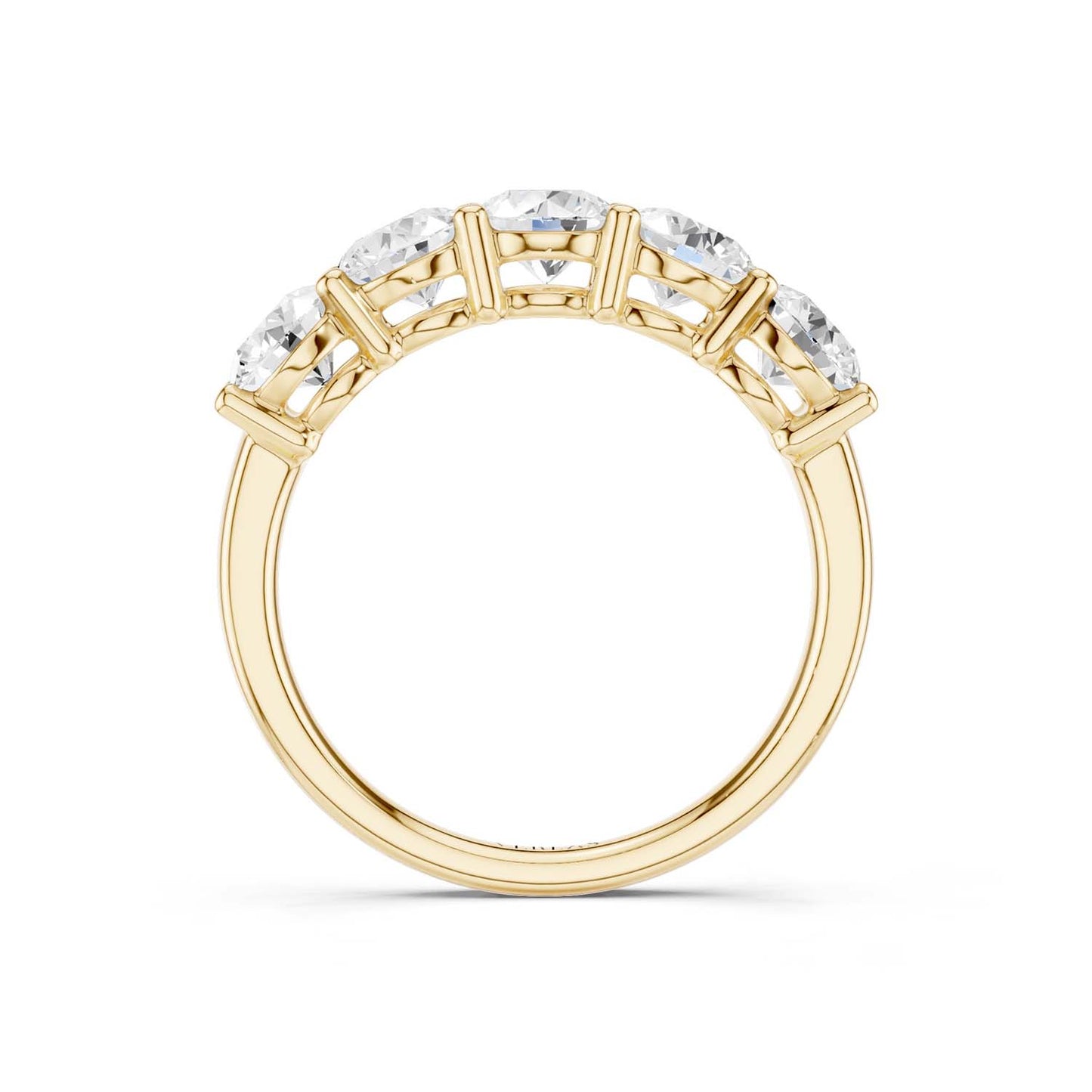 5-Stone Round Ring Large
