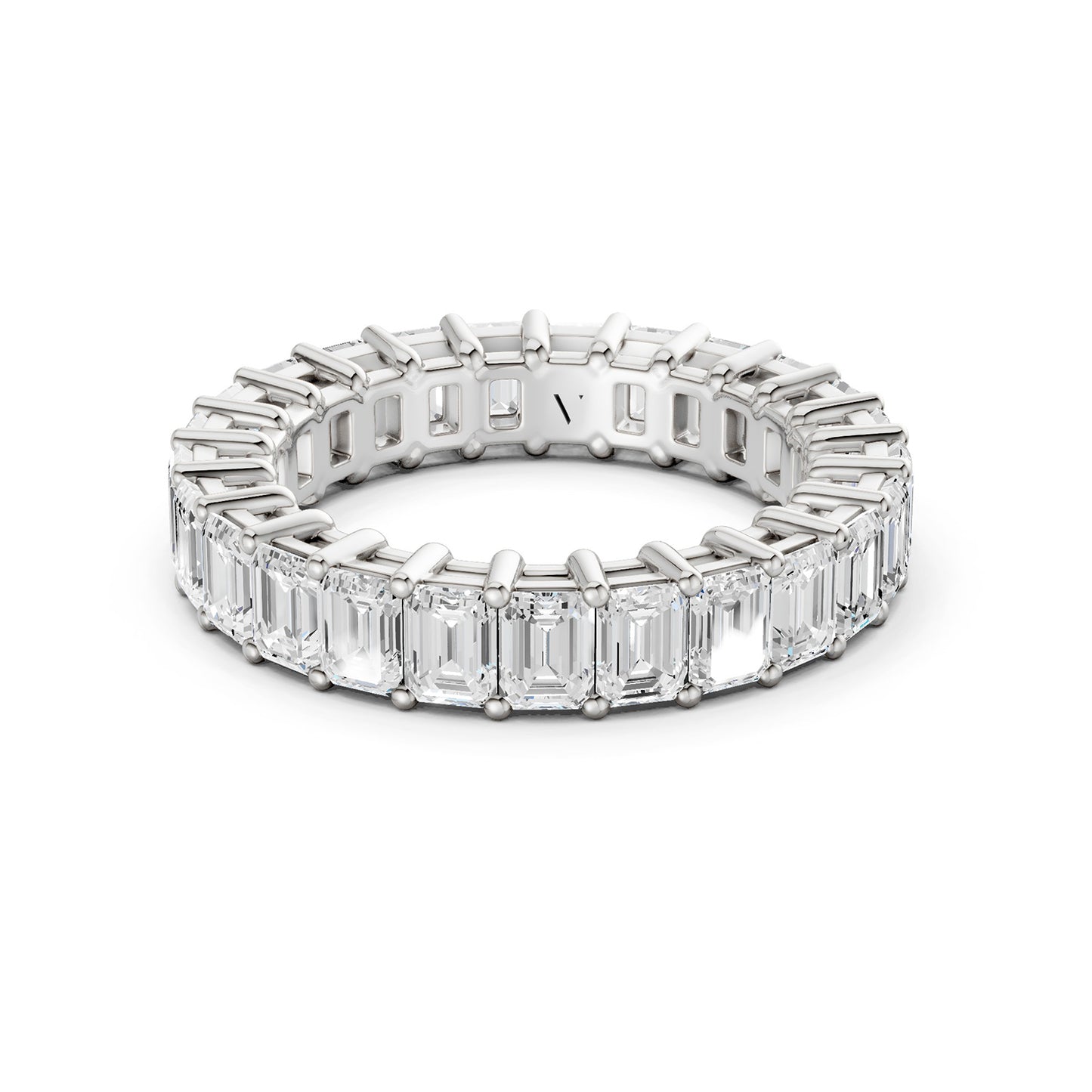 Classic Emerald Eternity Band