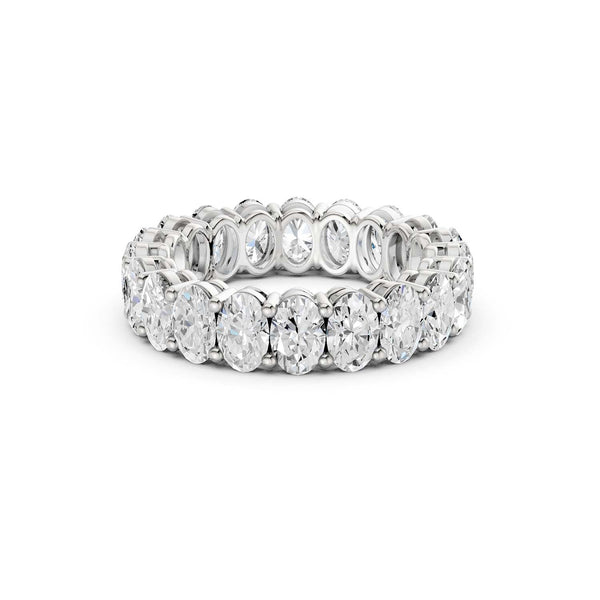 Ellipse-Cut Eternity Band