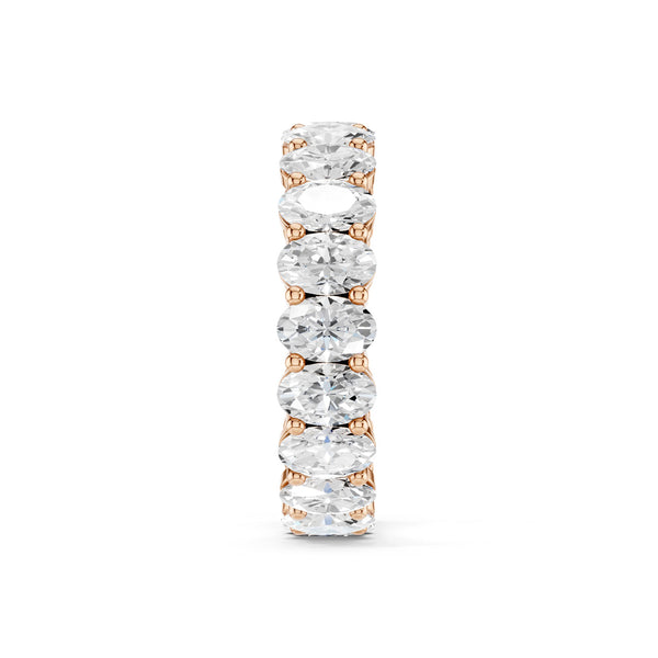 Ellipse-Cut Eternity Band