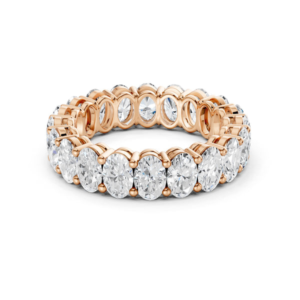 Ellipse-Cut Eternity Band