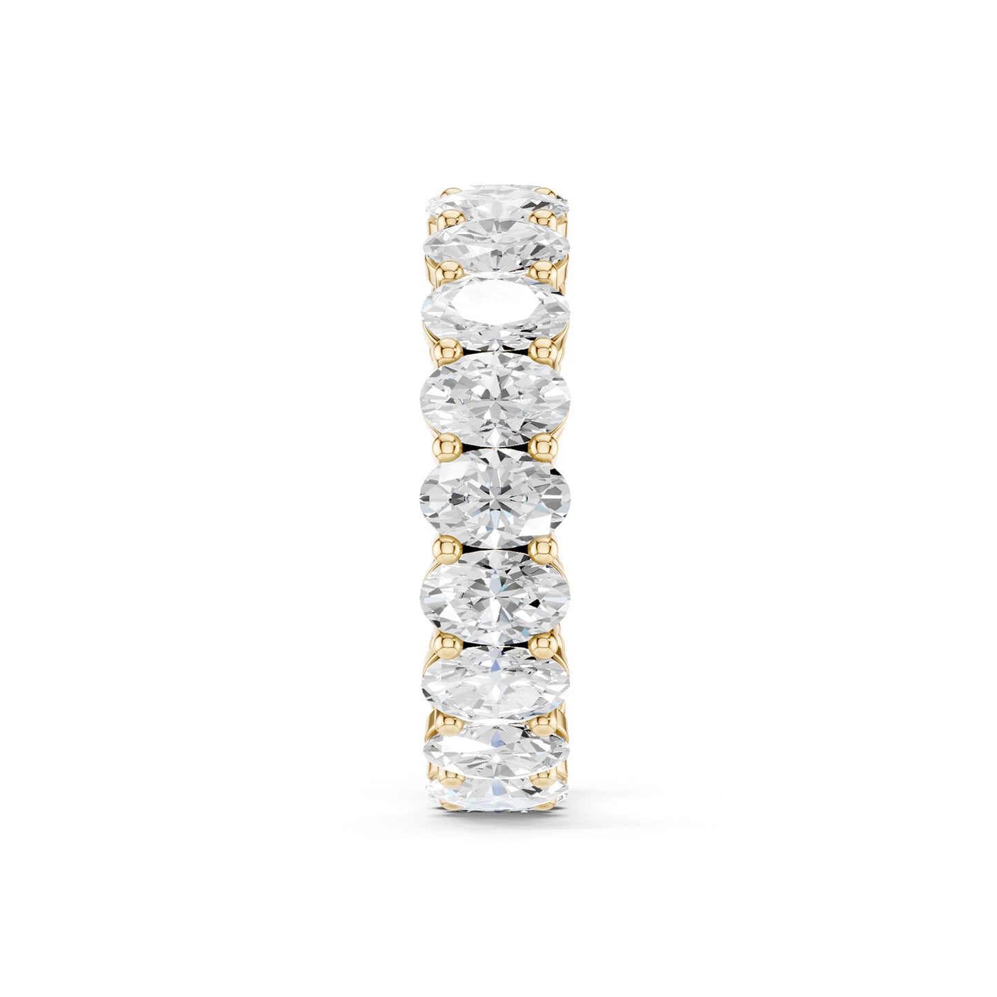 Ellipse-Cut Eternity Band