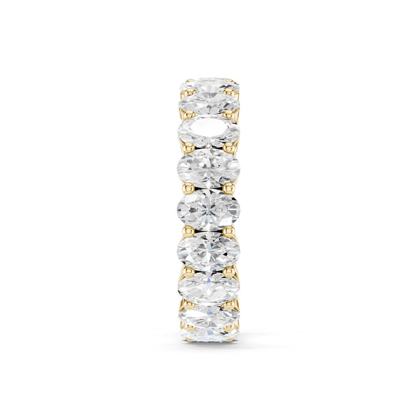Ellipse-Cut Eternity Band