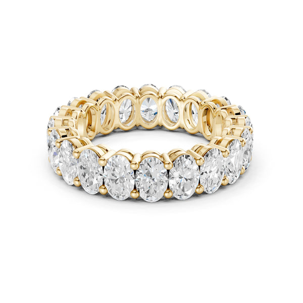 Ellipse-Cut Eternity Band