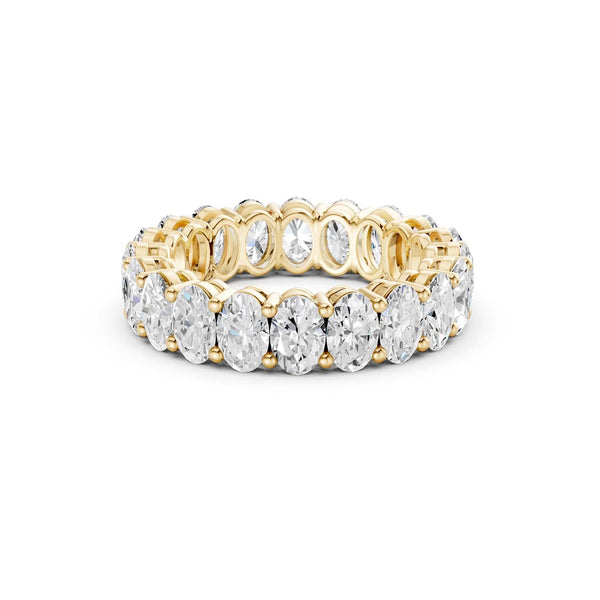 Ellipse-Cut Eternity Band